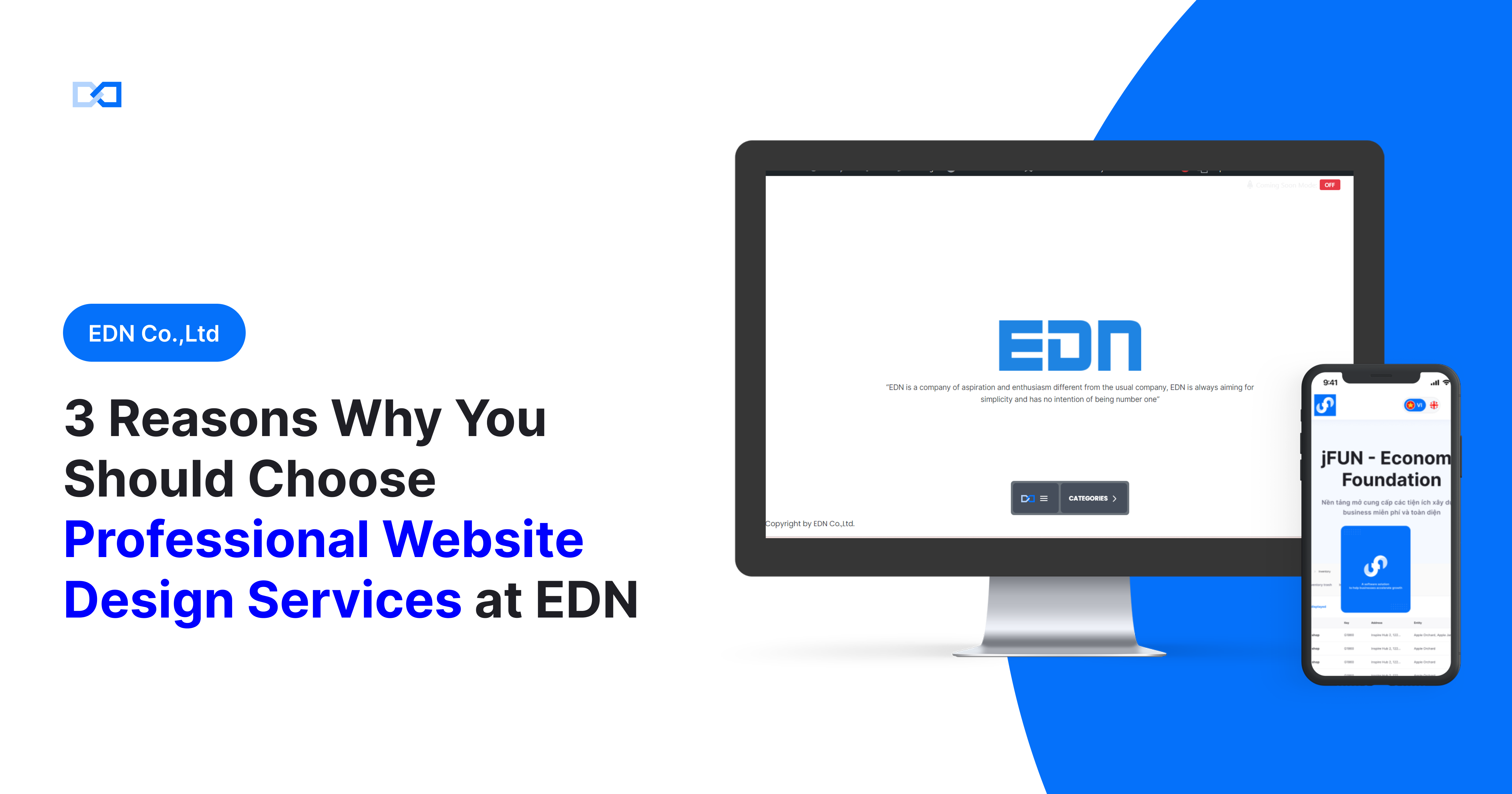 Dịch vụ thiết kế website của EDN